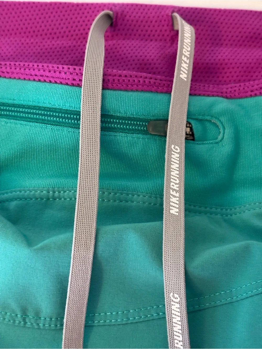 Nike Women's Teal Tennis Skirt with Purple Trim